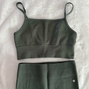 Olive Green Workout Set